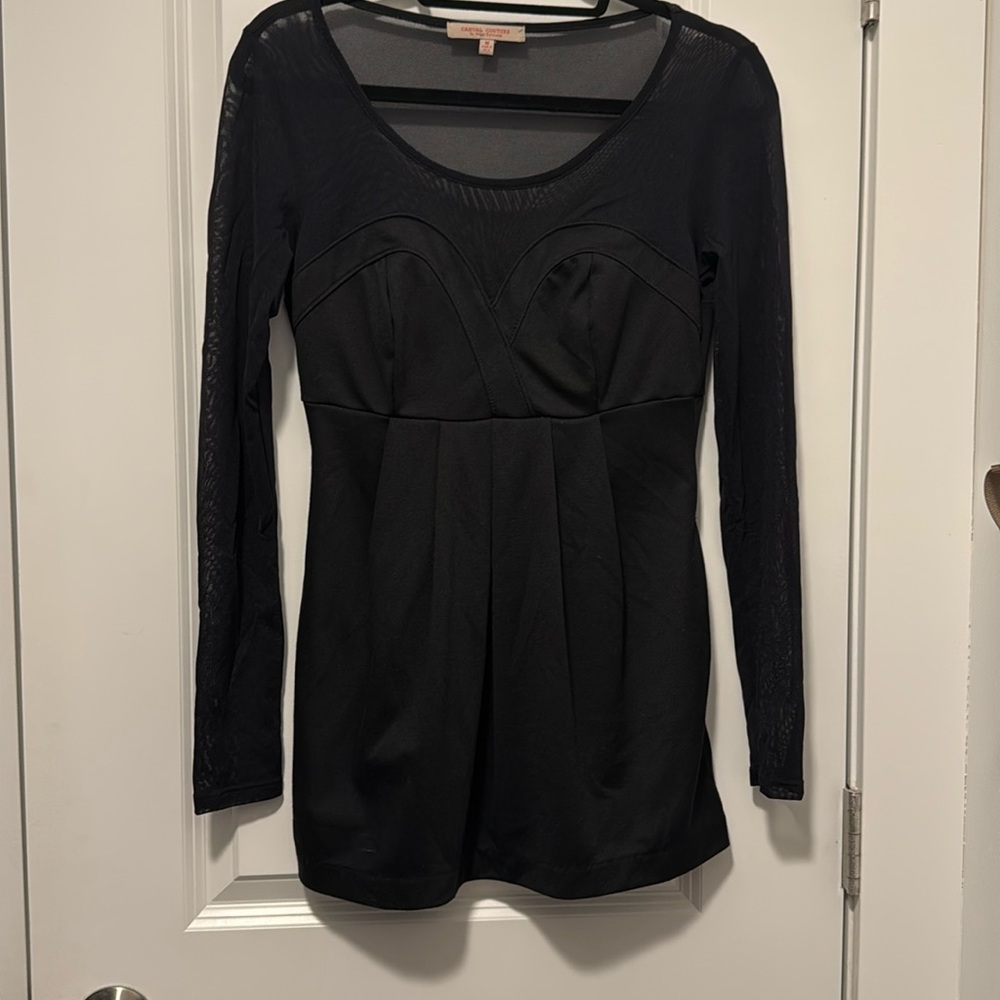 Peplum Black Top/Dress